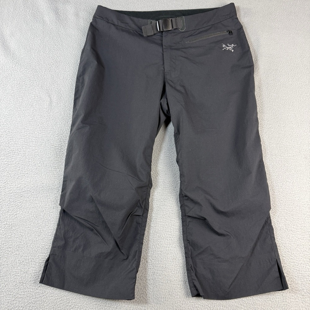 Arc'teryx Capri Hiking Climbing Pants Womens 6 Black Nylon Belt Stretch Outdoors - Picture 2 of 9